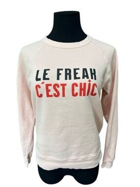 Clare V. Light Peach Sweatshirt - Le Freak C'est Chic